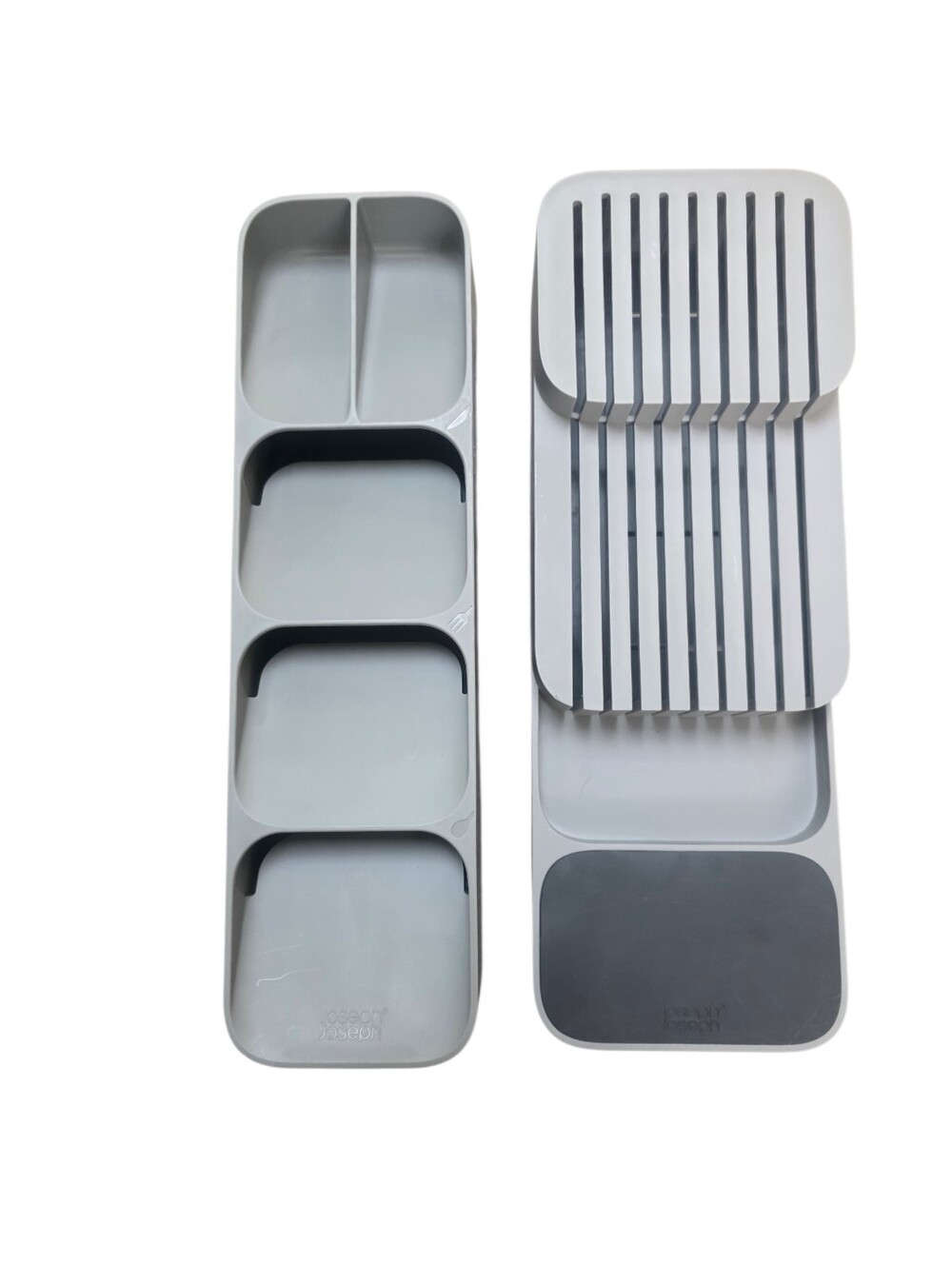 Lot of 2 Joseph Joseph Kitchen Drawer Organizer Tray for Cutlery and Kniv Used